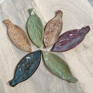 Fall Leaf dish, Charcuterie dish, jewelry tray , nightstand dish, ring tray, nightstand bowl, kitchen decor, coffee table dish, ceramic leaf