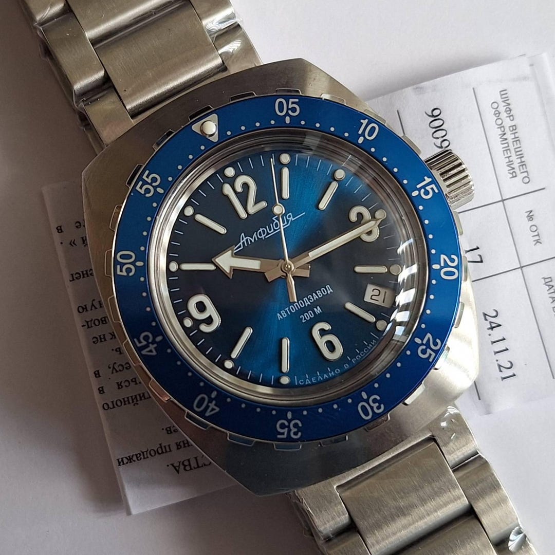 Automatic Watch. Vostok Amphibia. 900971. 20 ATM. - Etsy