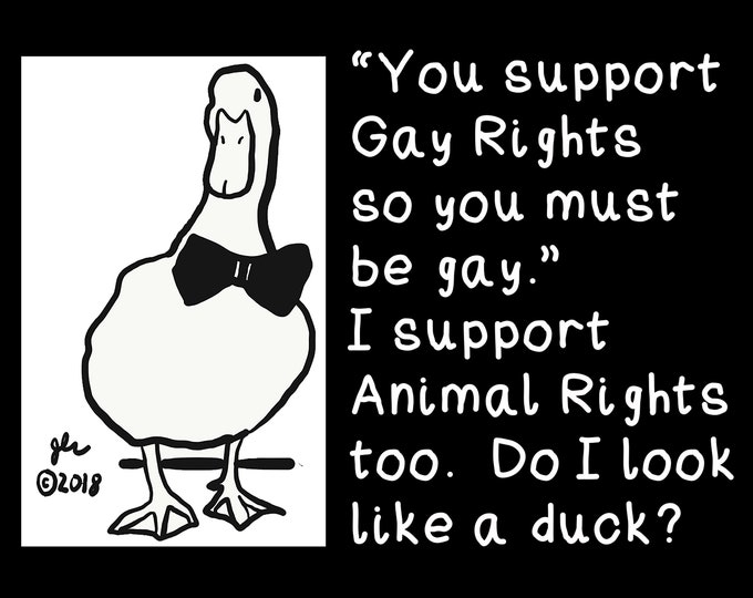 Punk Shirts Punk Shirt Vegan Vegetarian Animal Rights Gay Rights XVX DIY Crust Anarcho Punk Duck Animals Straight Ally Pride LGBT Shirt