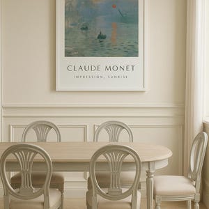 Impression Sunrise Print| Claude Monet Impressionist Wall Art Bundle | Classic French Art Poster Collection | Digital Download Printable Art