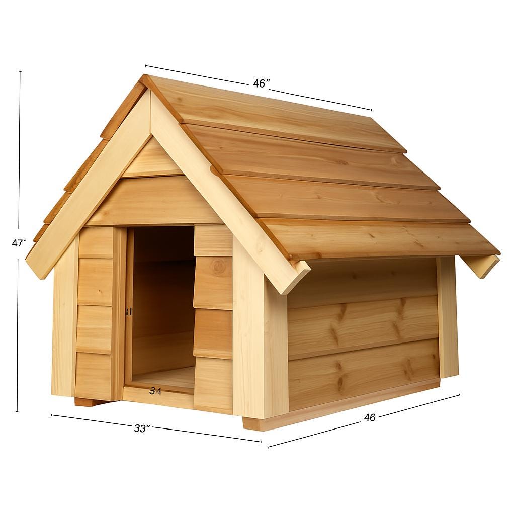 DIY Dog House Plans: Backyard Shelter With Porch (printable PDF