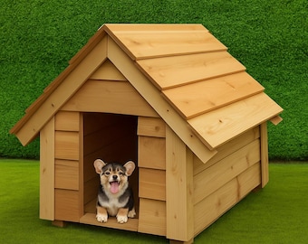 DIY犬小屋設計図：ポーチ付き裏庭シェルター（印刷可能なPDFガイド）