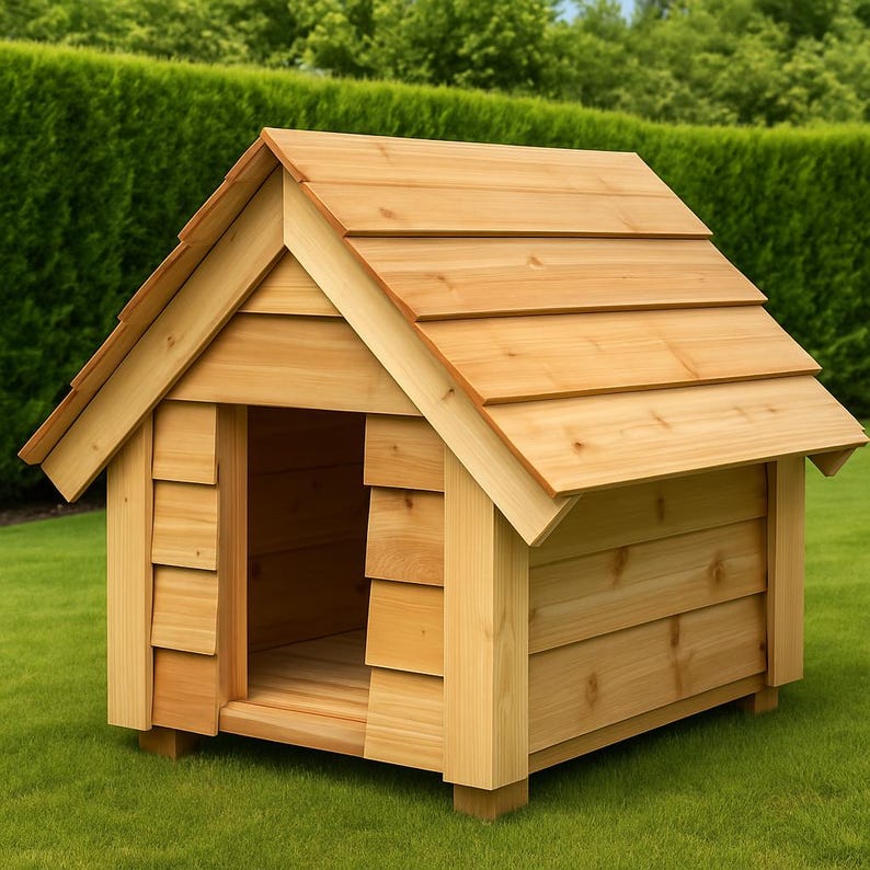 Picture of DIY Dog House Plans: Backyard Shelter With Porch (printable PDF Guide ...