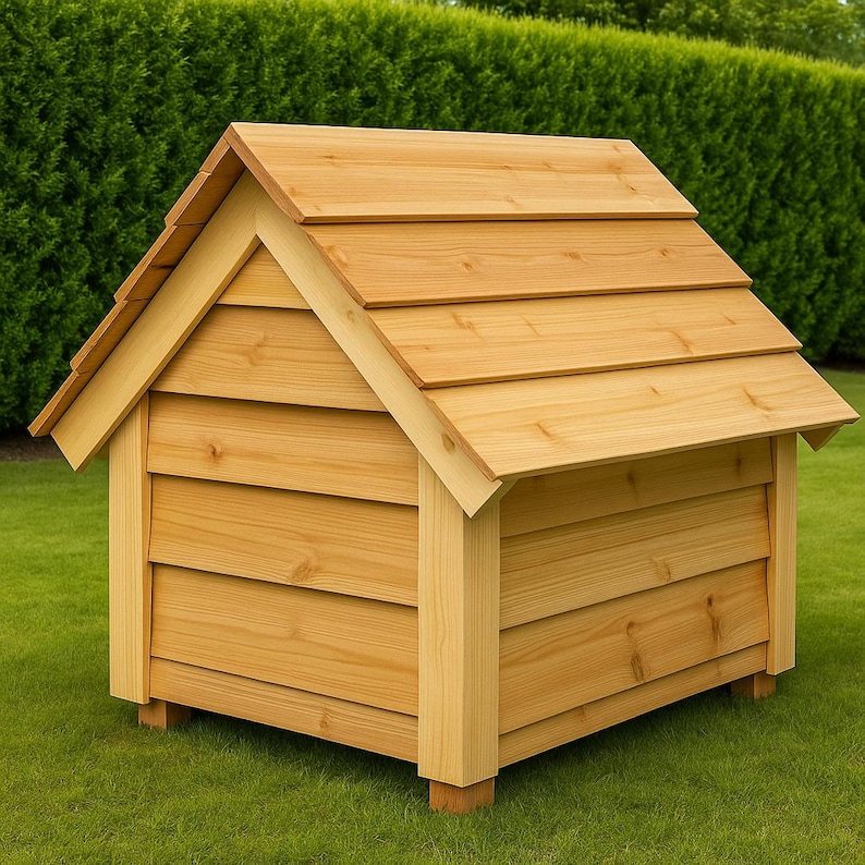 Picture of DIY Dog House Plans: Backyard Shelter With Porch (printable PDF Guide ...