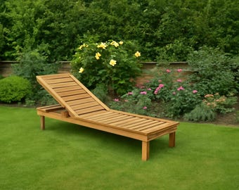 DIY Outdoor Chaise Lounge Plan: Woodworking PDF Guide