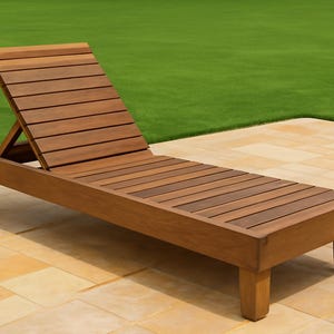 DIY Outdoor Chaise Lounge, Lounge Plan, Outdoor Lounge, Woodworking Plans, DIY Outdoor Furniture, Outdoor Furniture Plans with PDF Guide