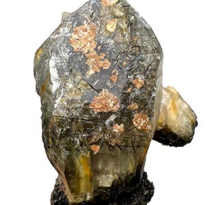 SAGENITE RUTILE on Schorl Included Quartz Cluster from Skardu Pakistan