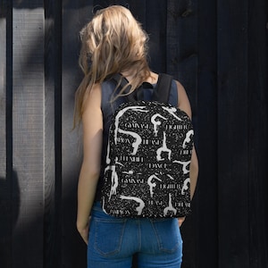 Black Gymnastics Dancer Backpack Gymnast Dance Back to School Backpack Dance Practice Travel Bag Athlete Practice Teen Girl Gift Ideas