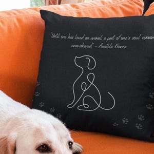 Personalized Pet Memorial Pillow Custom Dog Remembrance Gift Dog Name Pet Pillow Personalize Dog Memorial Gift Custom Pet Bed Dog Lover Gift