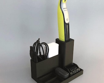 Soporte para Philips OneBlade 360 / Base de carga / Accesorio para encimera de baño, Organizador de maquinillas de afeitar