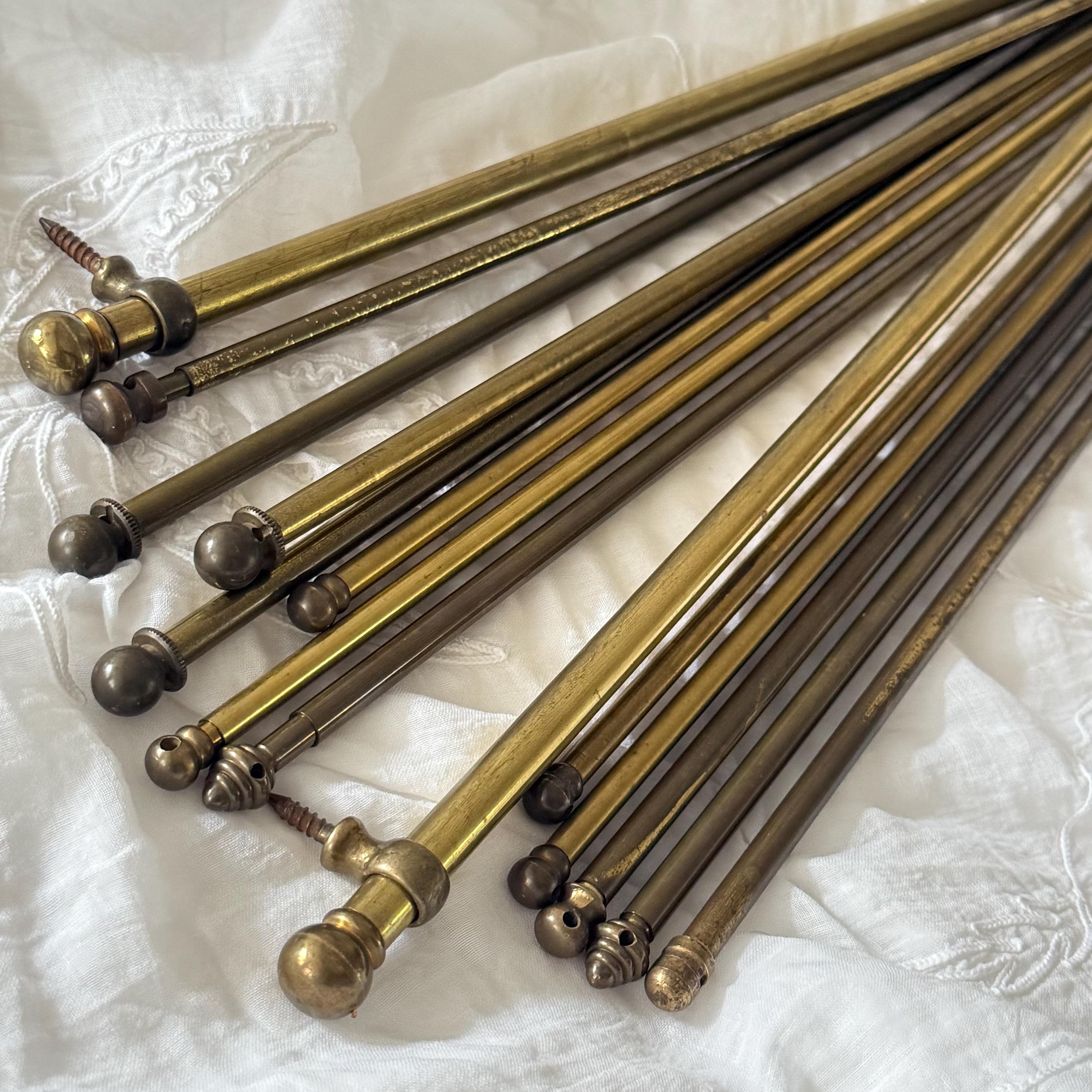 French Vintage Extendable Café Curtain Rod