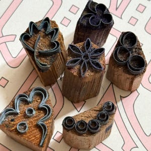Tampon de broderie ancien français