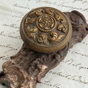French Antique Château Brass Knob