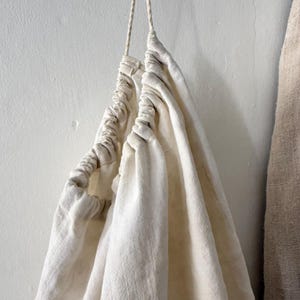 French Antique Linen Laundry Bag, Linen Sack, Christmas Stocking