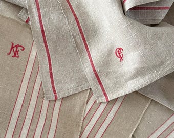 French Antique Vendange Cloth