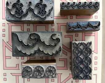 French Antique Embroidery Block Stamp