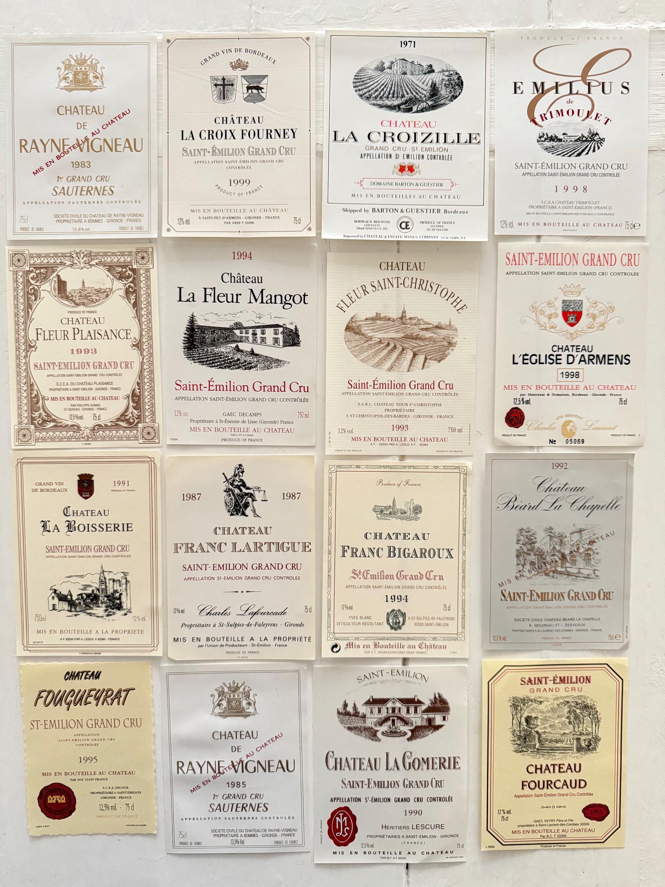 LE GRAND LIVRE DE L'ÉTIQUETTE/ワイン ラベル 洋書 French Vintage Grand Cru Wine Labels, Ephemera Bundle, Junk