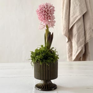 Maceta/cuenco/portavelas/candelabro vintage francés de los años 70