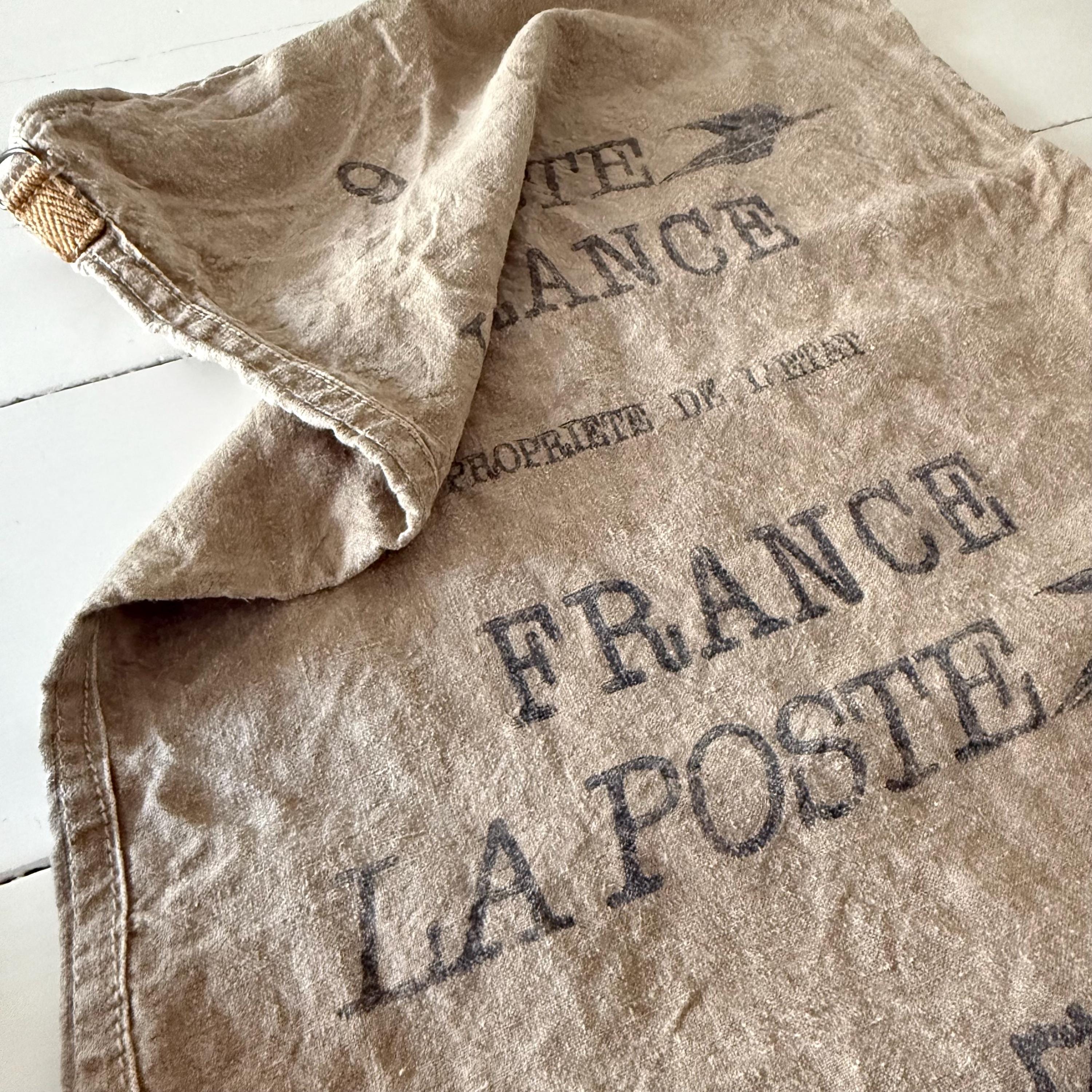 フランス郵便LA POSTE FRANCE リネンバッグ メールバッグ ポスト フランス アンティーク LA POSTE 麻袋 B - une Belle Chose