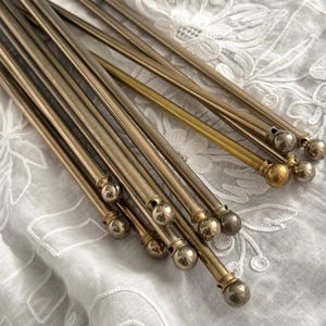 Französische Vintage ausziehbare Café Vorhangstange