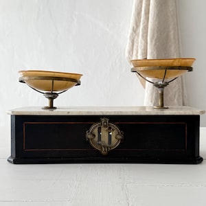 19th C Marble French Antique 'Béranger' Lyon Scales