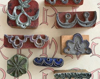 French Antique Embroidery Block Stamp