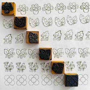 Flora / Fauna Franse vintage schoolstempel