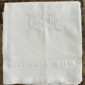 French Antique Monogrammed Panel
