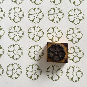 Flower French Vintage School Stamp