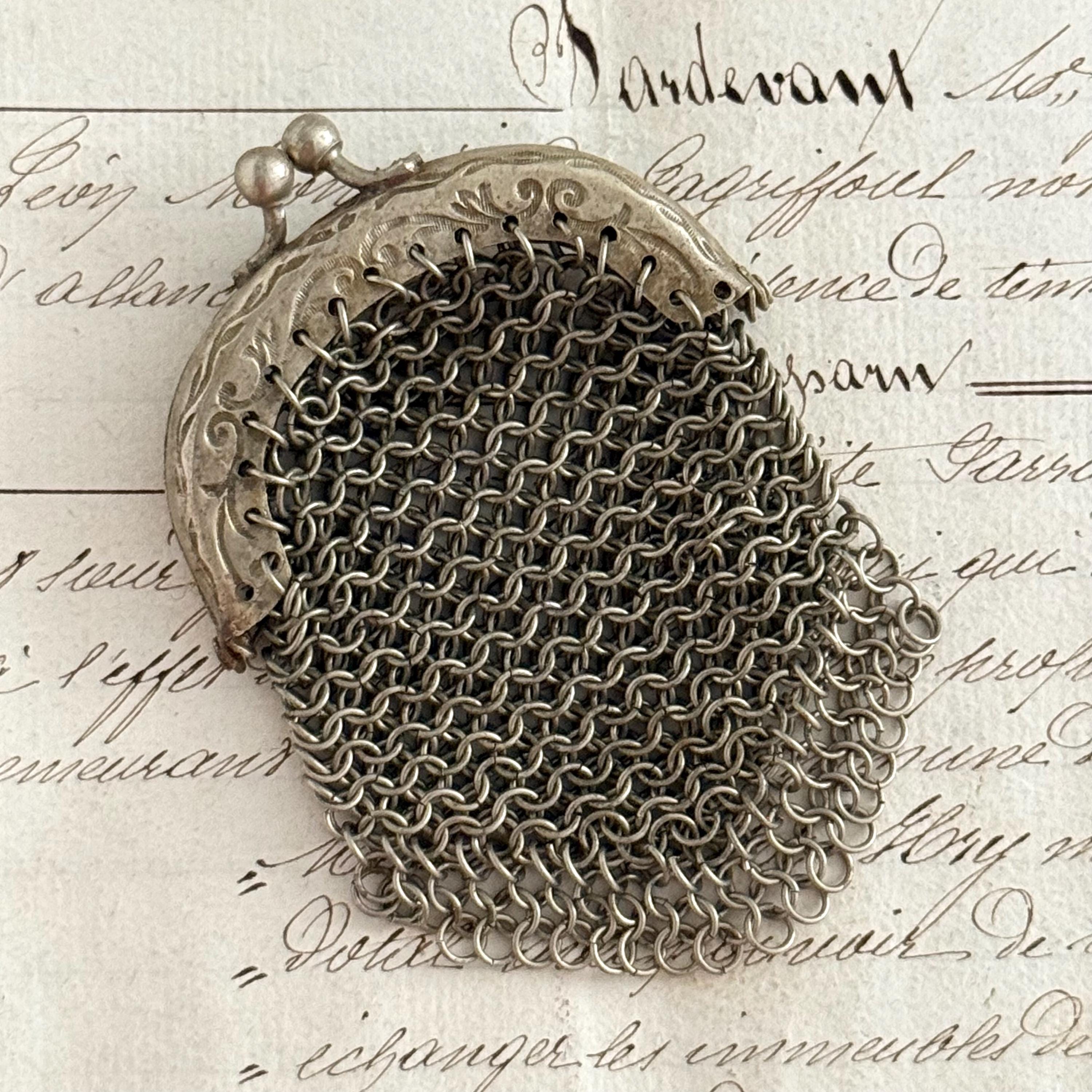 Antique mesh coin purse - Etsy 日本