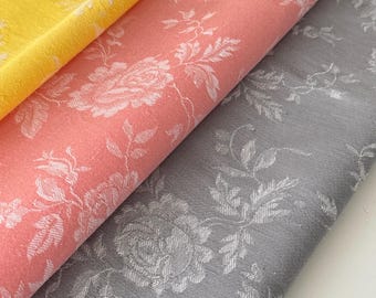 Bundle French Vintage Linen Damask, Toile de Matelas