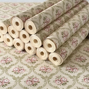 RESERVED FOR NATASHA Roll Pretty French Vintage Rose Wallpaper
