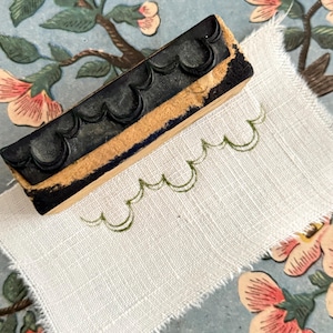 French Antique Embroidery Block Stamp