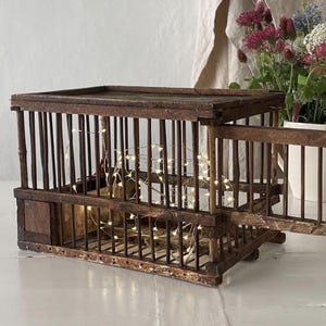 French Vintage  Provençal Bird Cage, Garden Decor