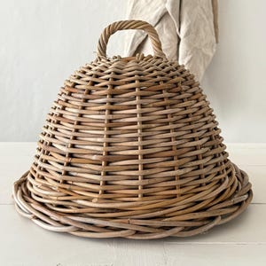 XL French Vintage Wicker Cloche