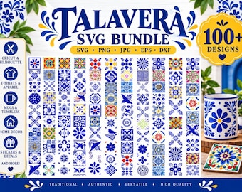 Talavera SVG Bundle,Talavera Pattern Svg,Talavera Frame,Si Se Pudo SVG,Talavera Tile Svg,Talavera Clipart,Instant download,Cricut,eps,ai