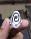 925 Sterling Silver Spiral Ring, Swirl Ring for Women, Minimalist Handmade Silver Jewelry, Trending Boho Circle Ring, Unique Gift For Her product logo