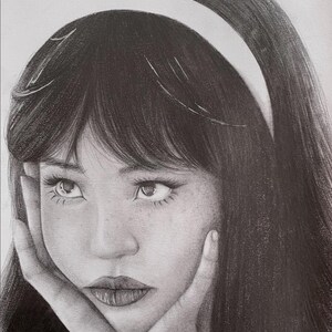 original drawing of a woman