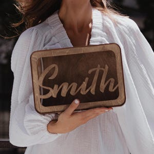 Engraved Wedding Gift Box | Personalized Wood Card Box with Floral Design | Reception or Bridal Shower Gift Idea | Engraved Wedding