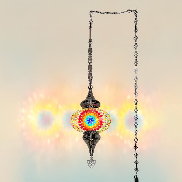 Swag Lamps Glass - Etsy