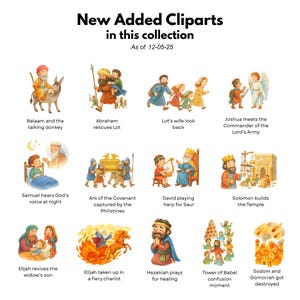 Old Testament Watercolor Clipart: Biblical Characters PNG image 3