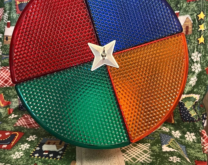 Vintage Color Wheel General Electric Gold Metal Mid Century Modern