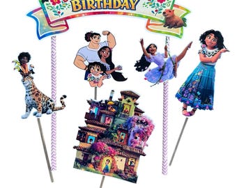 Happy Birthday Encanto Themed Cake Topper