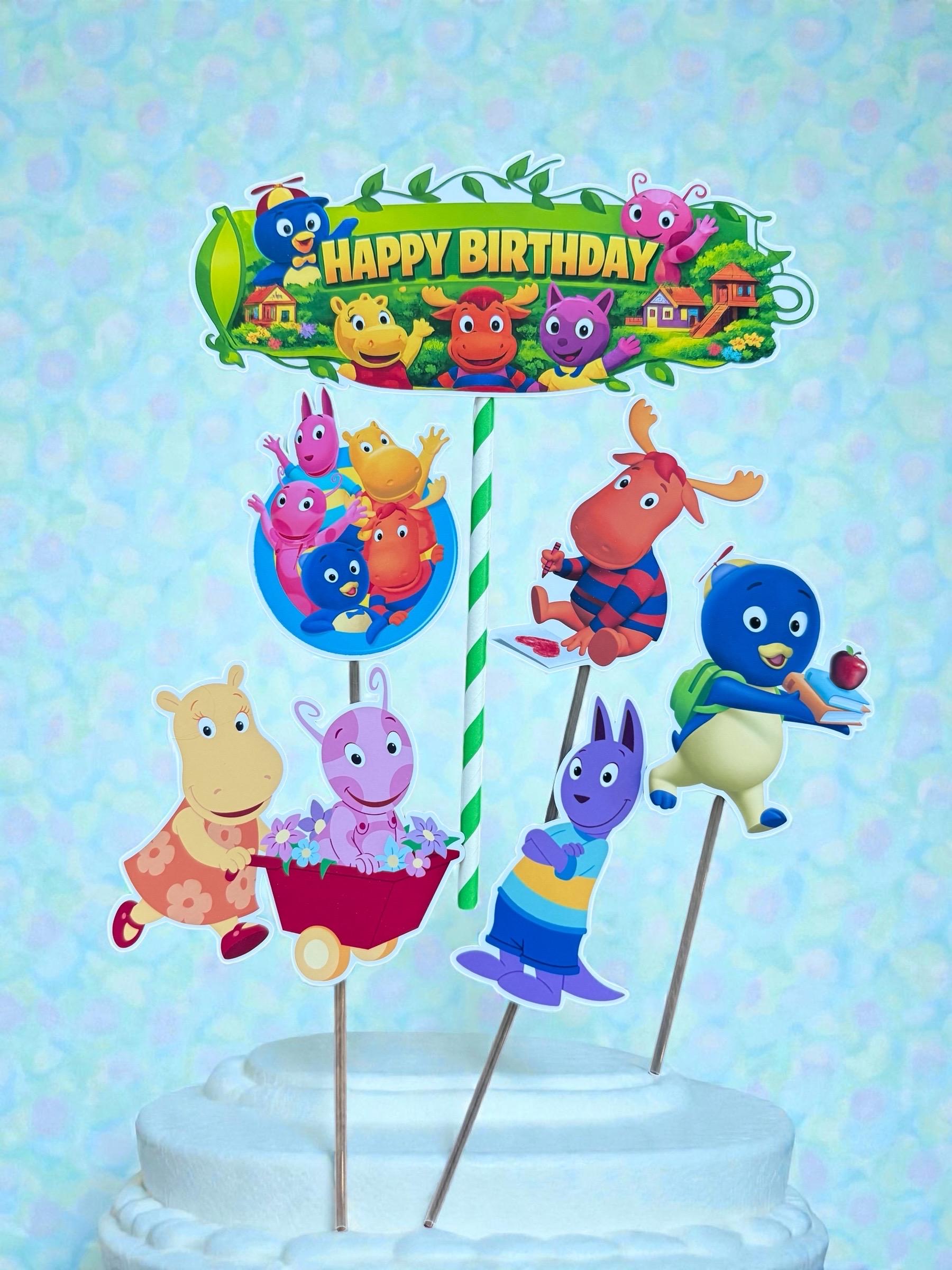 Happy Birthday Backyardigans Themed Cake Topper - Etsy