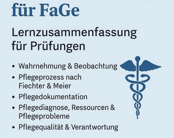 FaGe, nursing training, nursing learning aid, nursing process, nursing documentation, nursing diagnosis, nursing quality