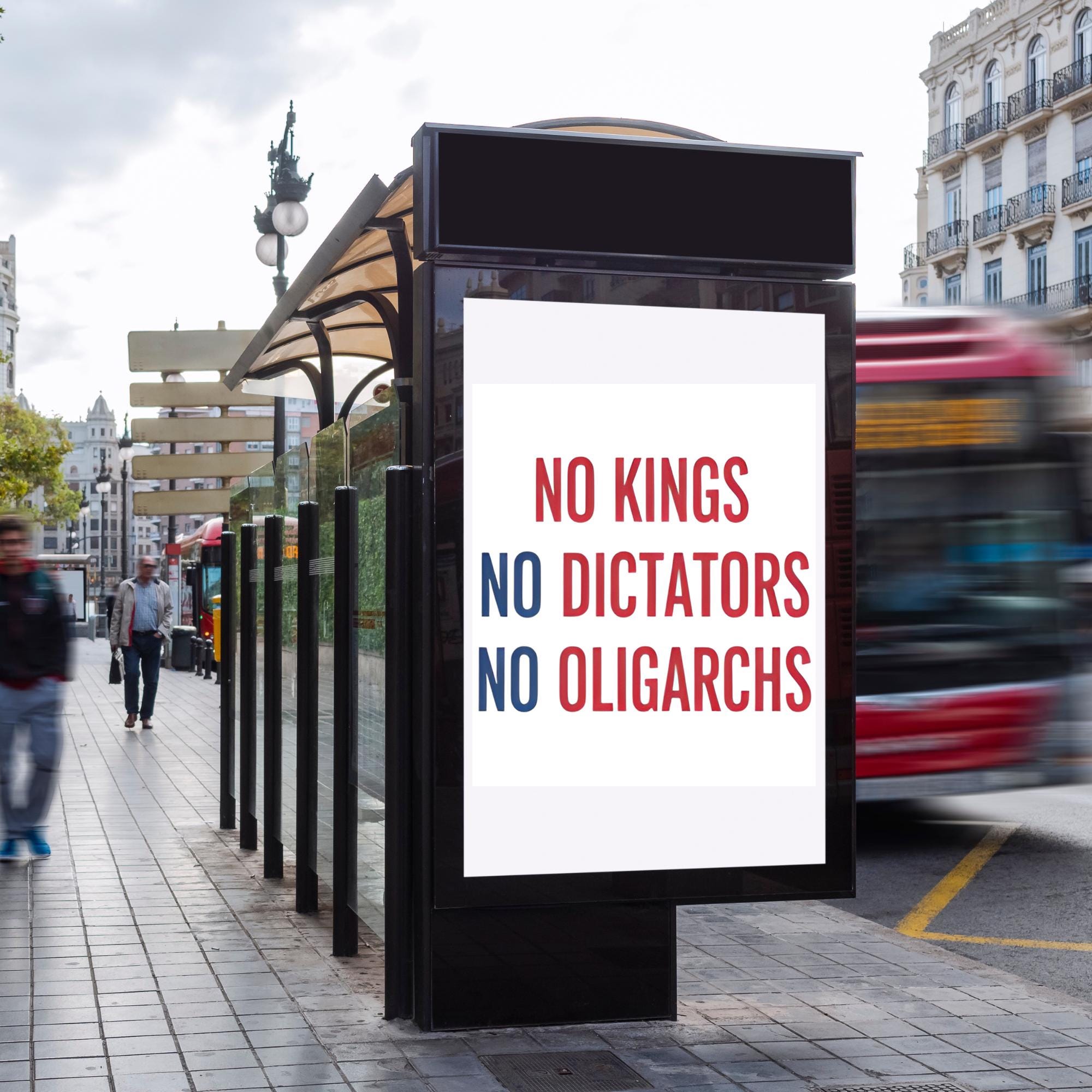 Printable Anti Trump Protest Signs Bundle, No Kings Day Poster Signs ...