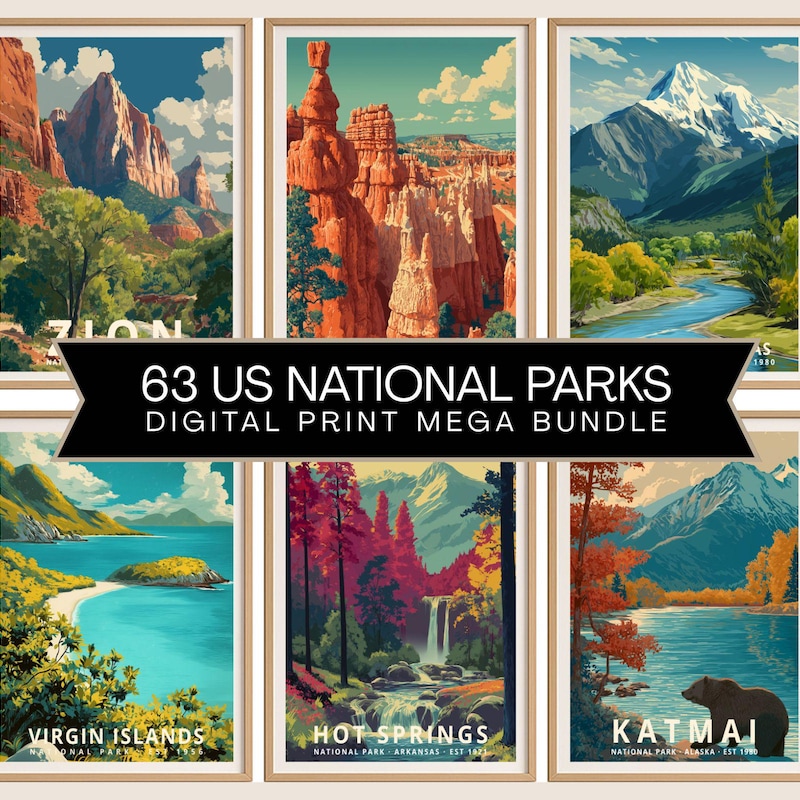 National Park Poster - Etsy
