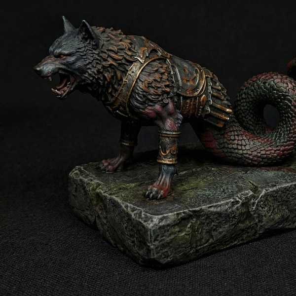 Amon Demon Statue STL File | Historically Accurate 3D Model | Based on Lemegeton, Pseudomonarchia Daemonum & Dictionnaire Infernal