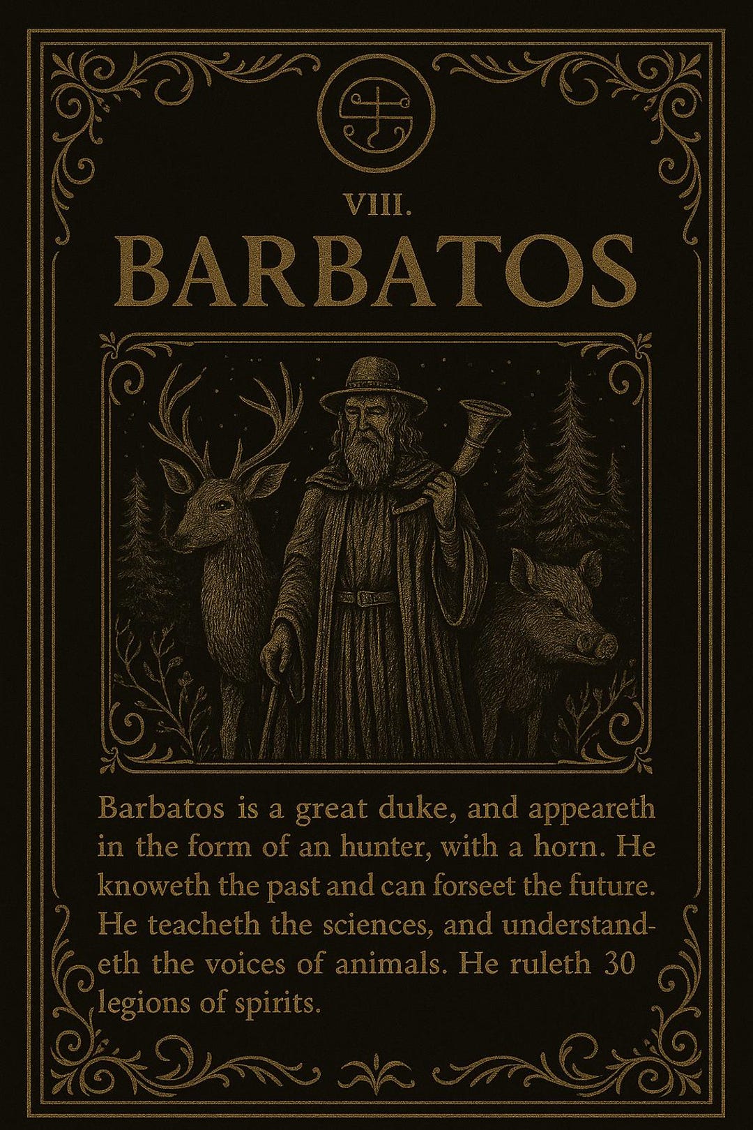 Barbatos Evocation Prayer PNG – Demonic Altar Printable, Occult ...