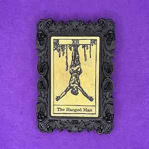 CUADRO TAROT 3D EL COLGADO - arcanos mayores - cartas del tarot - cartomancia - decoración de pared - marco - artes adivinatorias